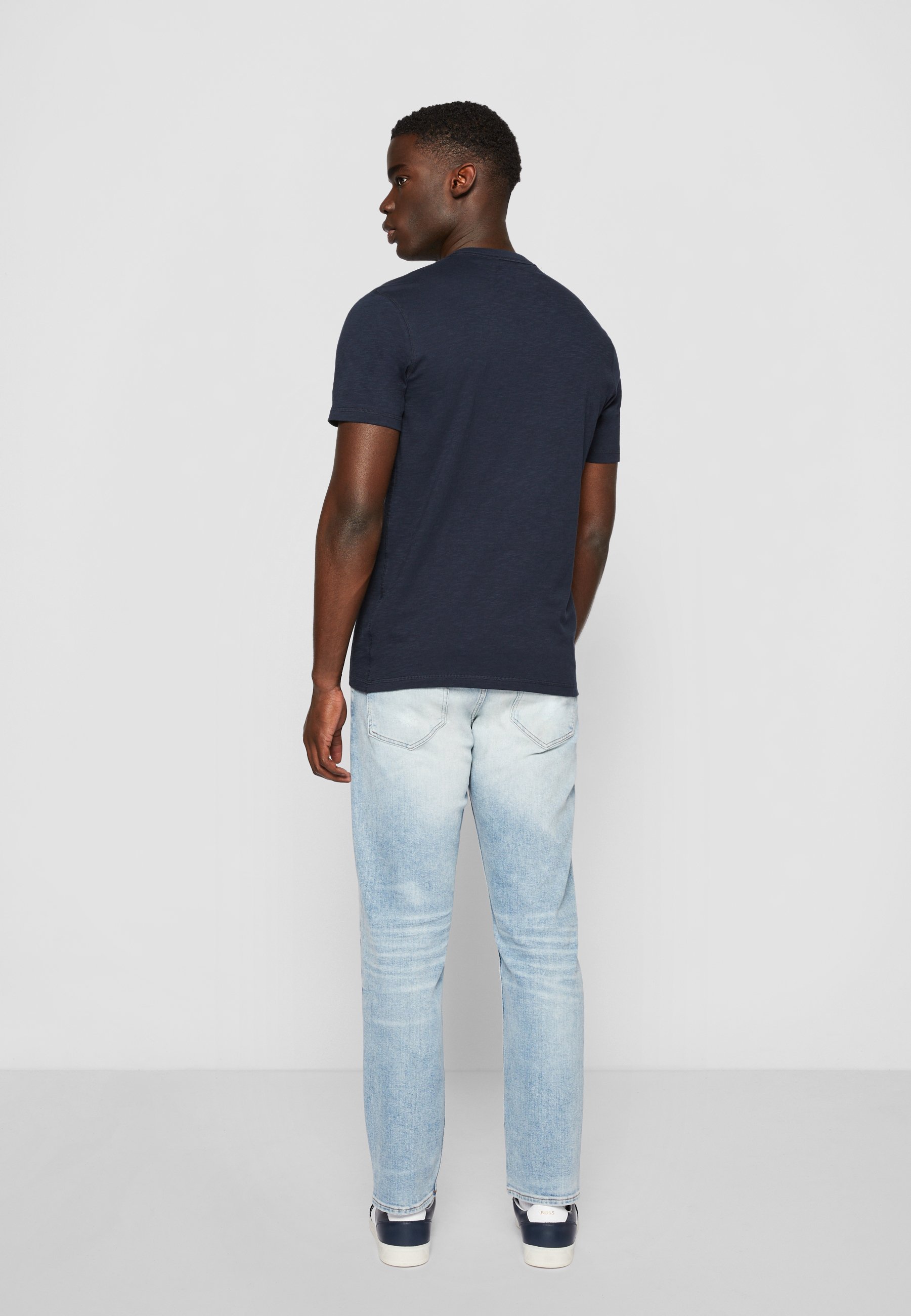 BOSS TEGOOD - T-shirt basic - blu scuro