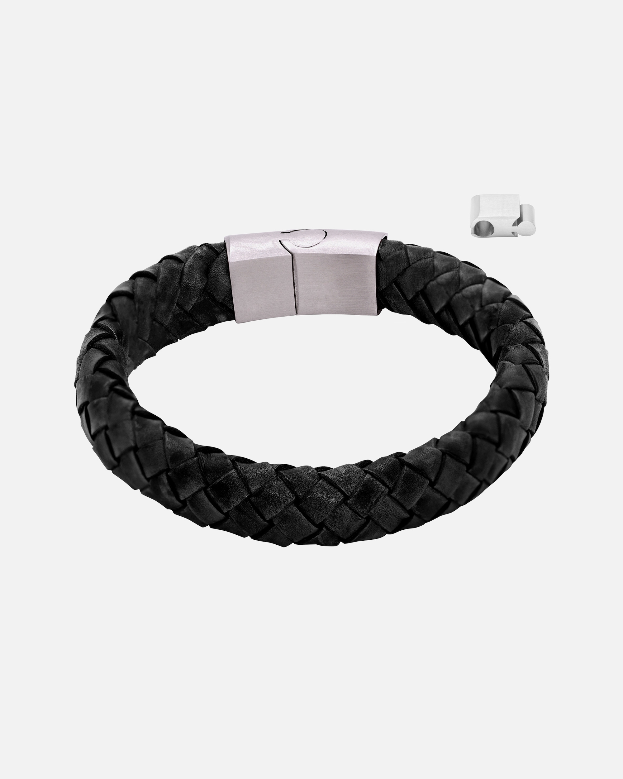 Heideman Bracelet en cuir Enno noir