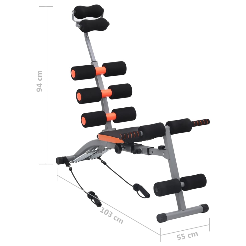  Vidaxl Bauchmuskeltrainer Schwarz