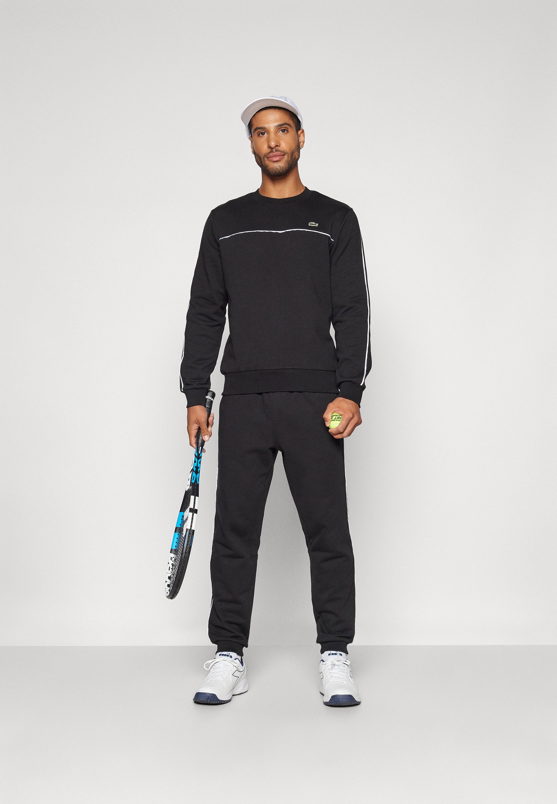 Lacoste Sport PANT TAPE - Spodnie dresowe - czarne