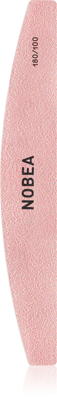 NOBEA Accessories Polmesiacový pilník na nechty 180/100 klasický pilník na nechty s dvoma drsnosťami