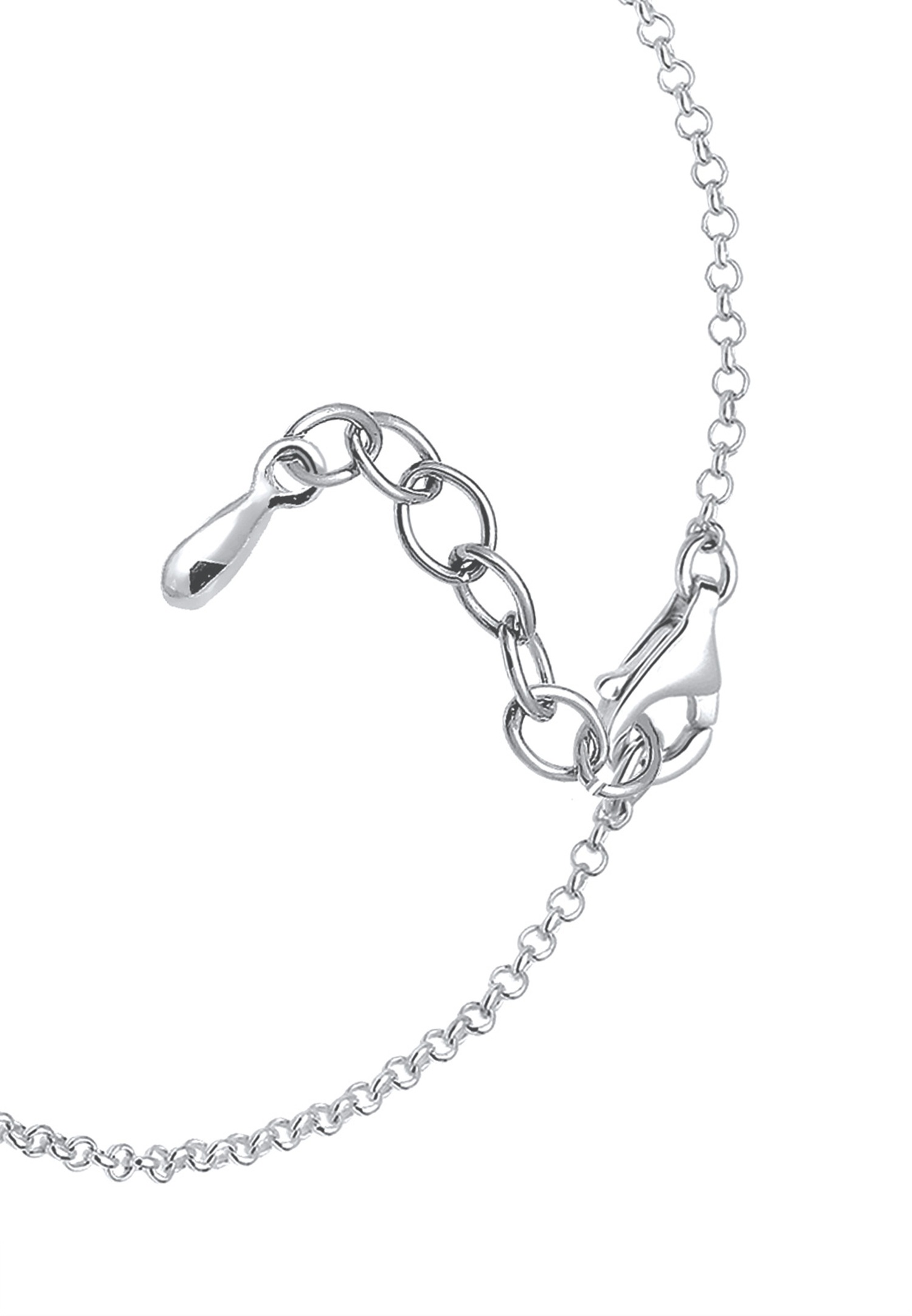 Elli Femmes Hamsa main avec zircon en argent sterling 925