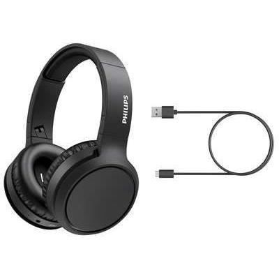 Auriculares inalámbricos PHILIPS TAH5205BK - Drivers de 40 mm - Bluetooth - Diseño plegable compacto - 29 horas de autonomía - Negro