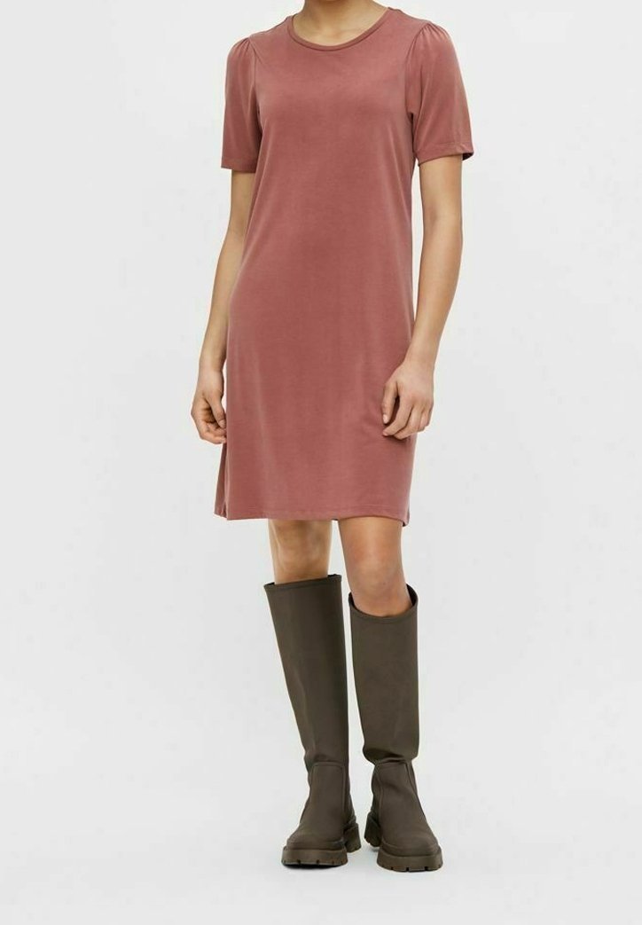 Robe en jersey rouge