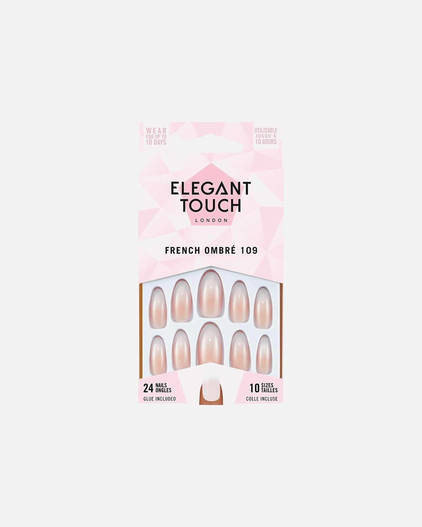 Umjetni nokti Elegant Touch French Ombré 109 - 1 komad