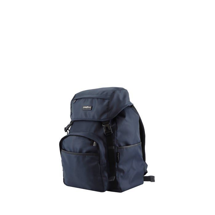 Mochila Goodyear RPET de 19 L, azul marino y negro.