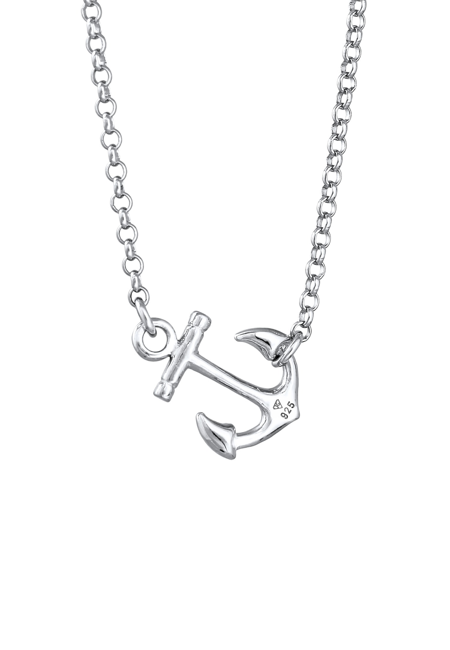 Elli Femmes Pendentif Ancre Maritime en Argent Sterling 925