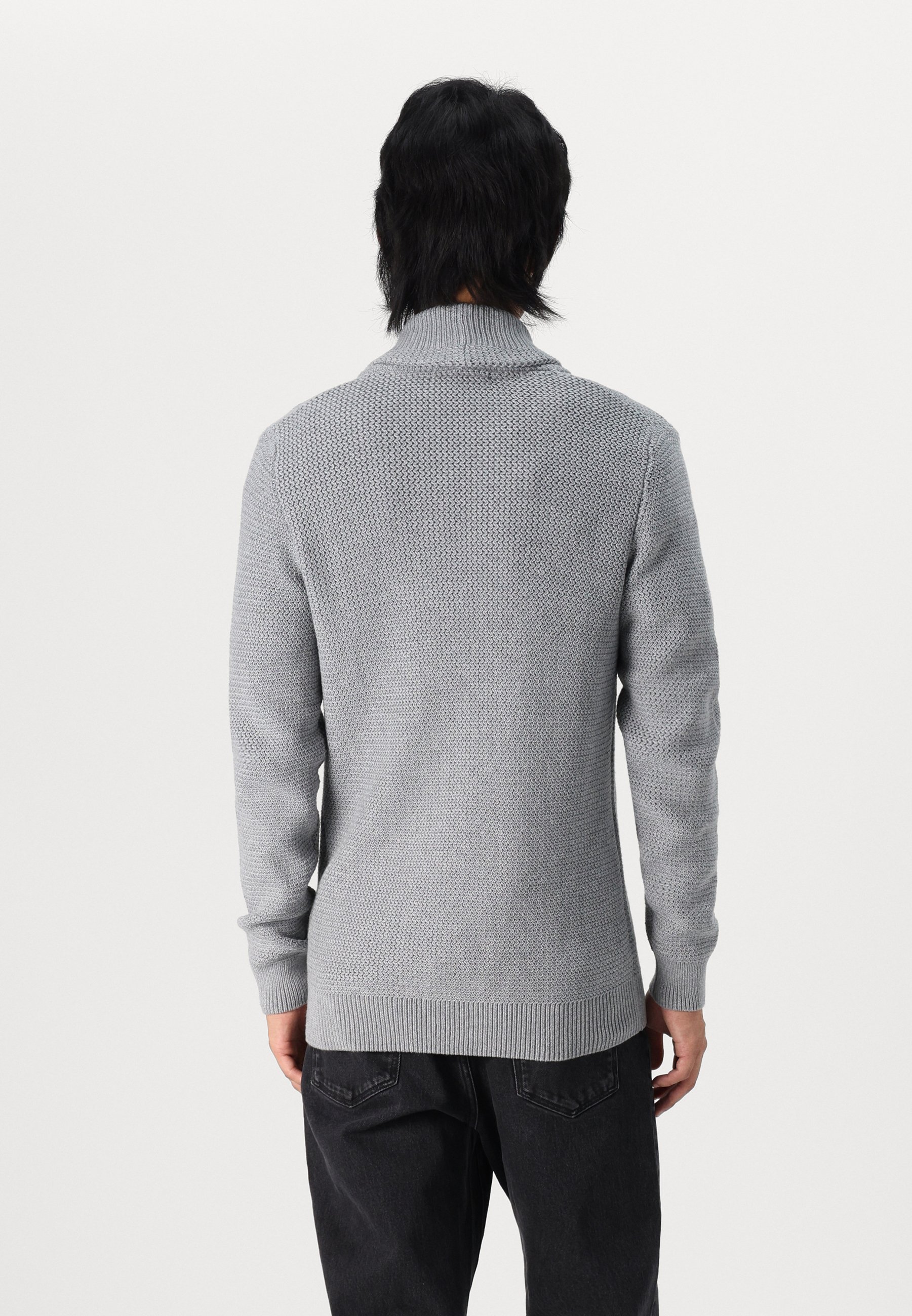 Selected Homme SLHRICHARD SHAWL NECK - Cardigan - lichtgrijs