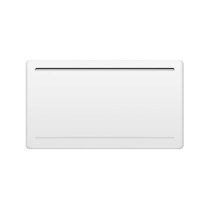 Radiateur électrique fixe à inertie sèche céramique 1500W OCEANIC Rubis - Design galbé - Blanc - NF