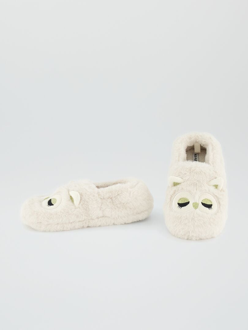 Pantuflas Sherpa - Blancas