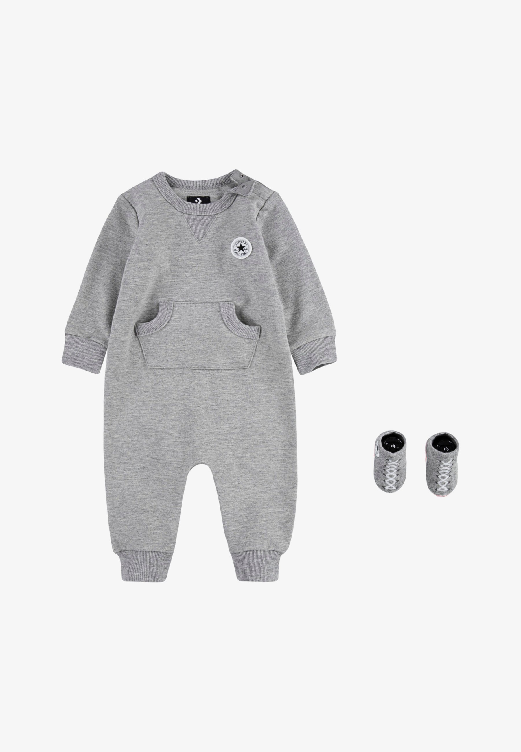 Converse LIL CHUCK COVERALL SET - Jumpsuit - donkergrijs gemêleerd
