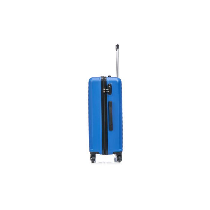 Mittelgroßer Koffer 20 kg, 65 cm mit Kosmetiktasche | CELIMS Weekend Koffer | ABS | Schloss | Blau