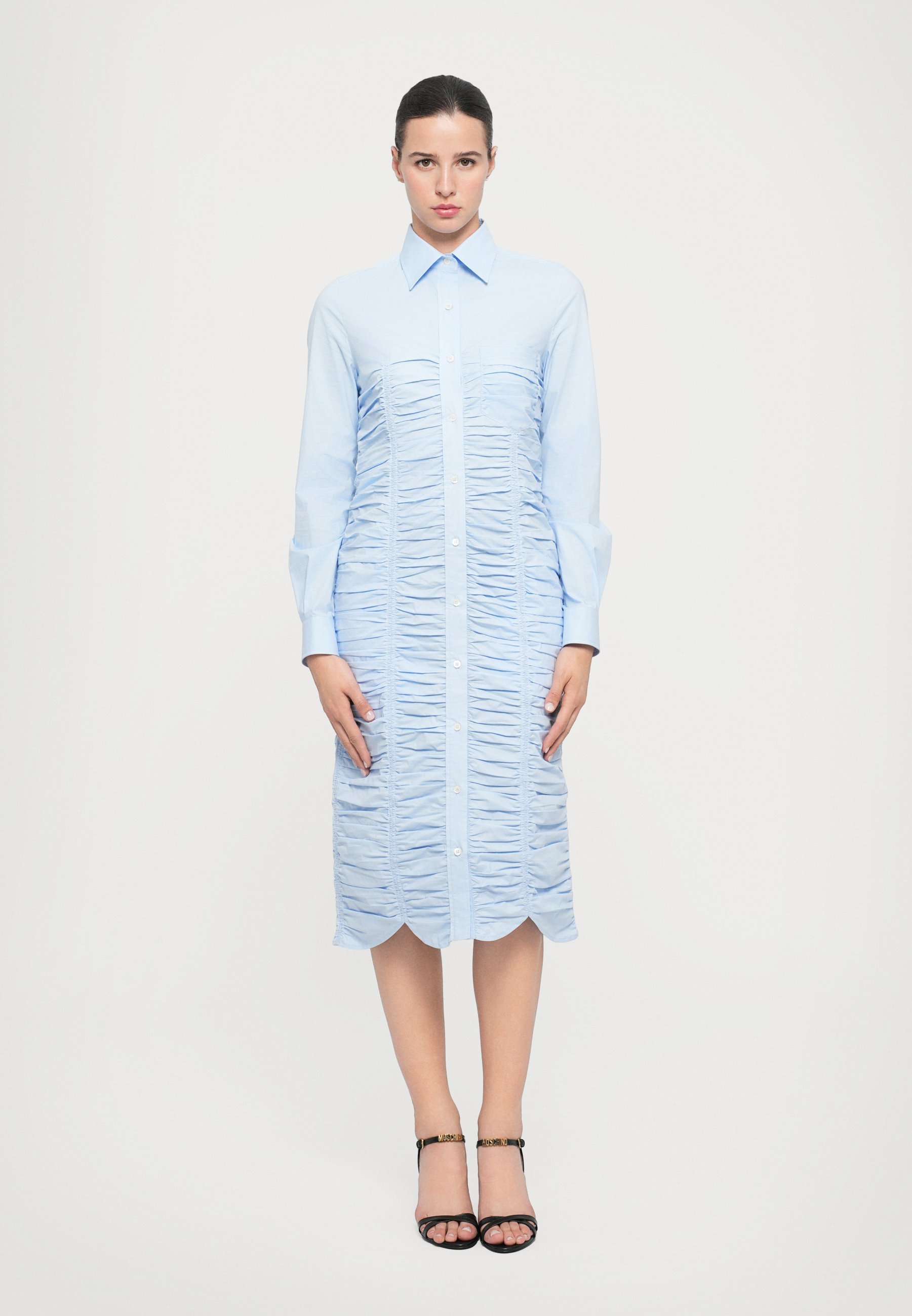 Robe chemise stretch Moschino - bleu clair