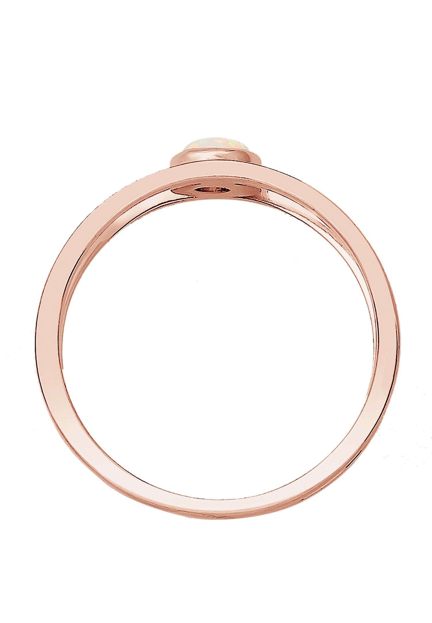 Elli Femmes Opale Synthétique à Double Sein en Argent Sterling 925