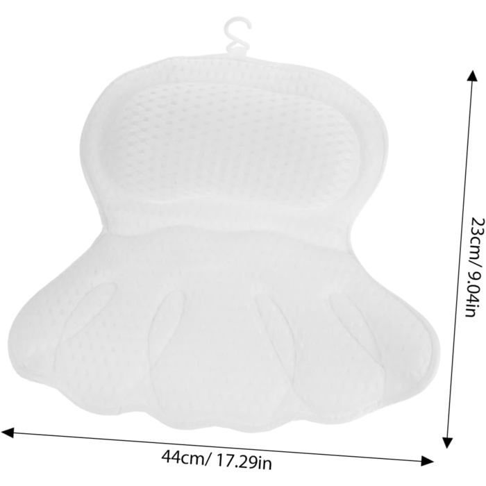 Coussin De Bain Ergonomique avec Oreiller De Et Confortable pour Tête Cou Accessoire De Spa Maille Respirante Et Facile à Nettoyer