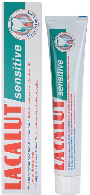Pasta de dentes Lacalut Sensitive para dentes sensíveis