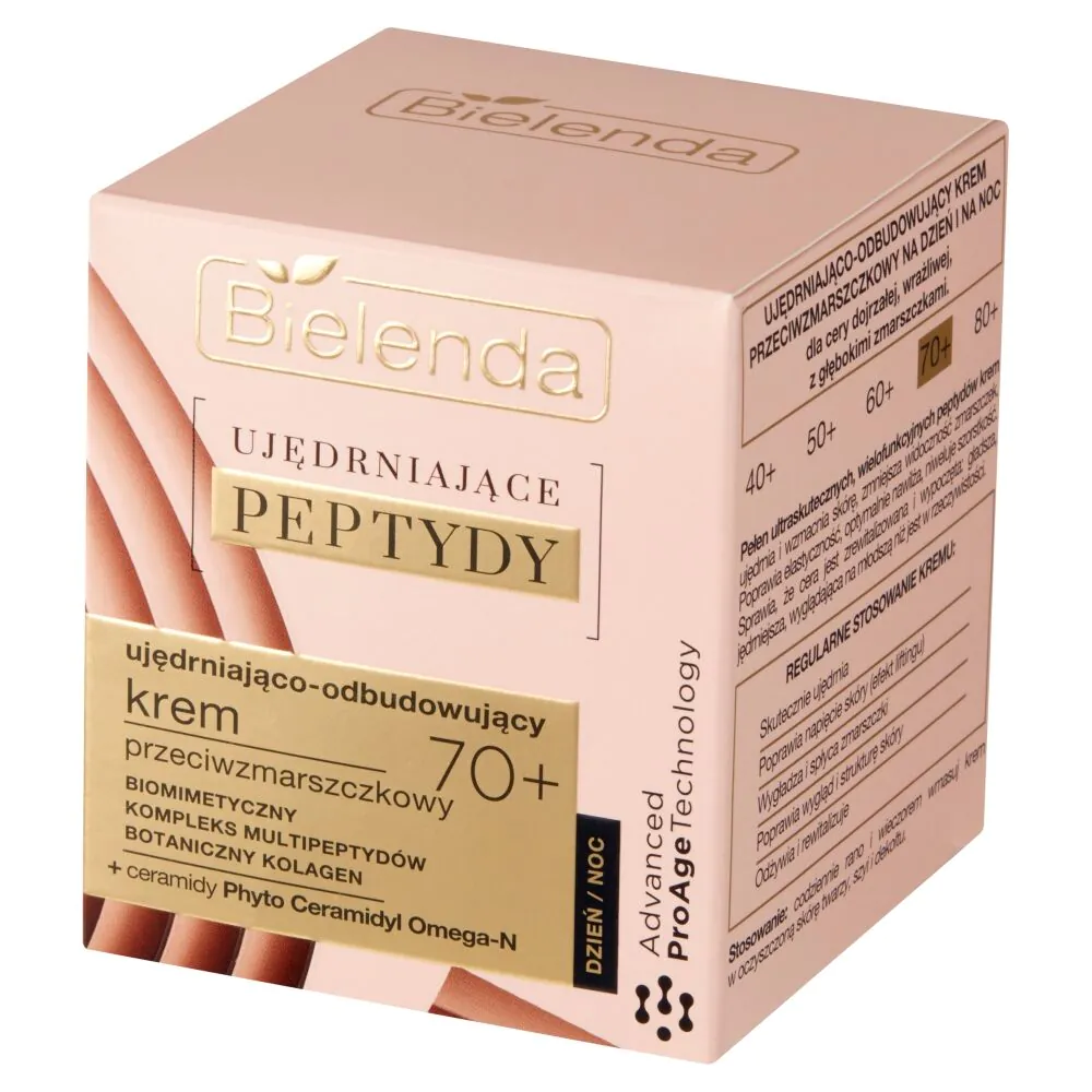 Bielenda Ujędrniające Peptydy Ujędrniająco-odbudowujący krem przeciwzmarszczkowy 70+ dzień/noc