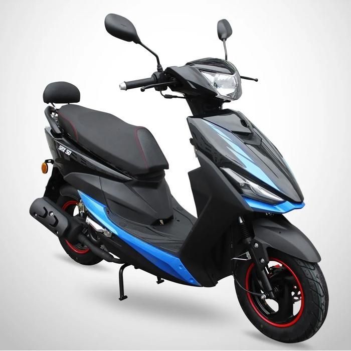 Scooter SRX 50 JIAJUE de 50 cc y 4 tiempos / Negro y azul