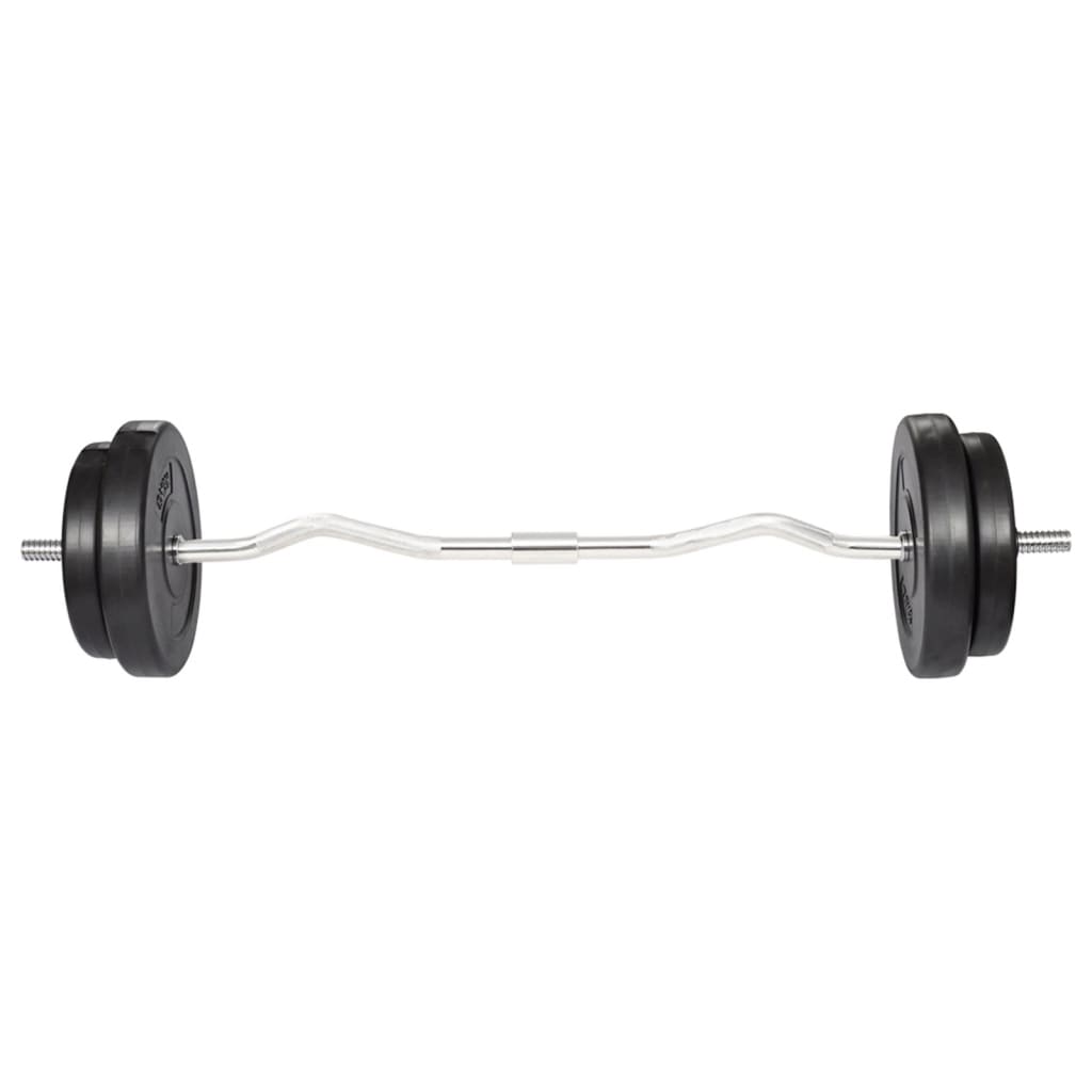 Vidaxl Kurzhantel-Curl-Gerät mit Scheiben 30 kg