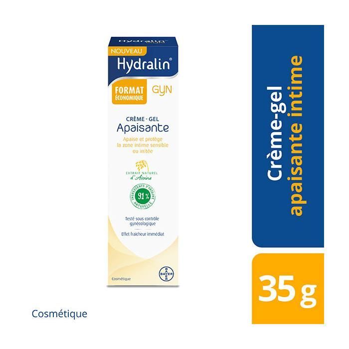 HydralinGyn® Crème Gel Apaisante 35g apaise et Protège la Zone Intime