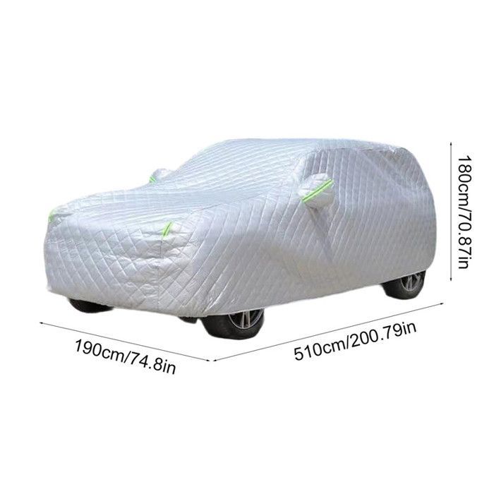Funda protectora para coche antigranizo – FIANAO – Impermeable, resistente a los rayos UV, a la nieve y a la lluvia – Protección para exteriores – Talla C
