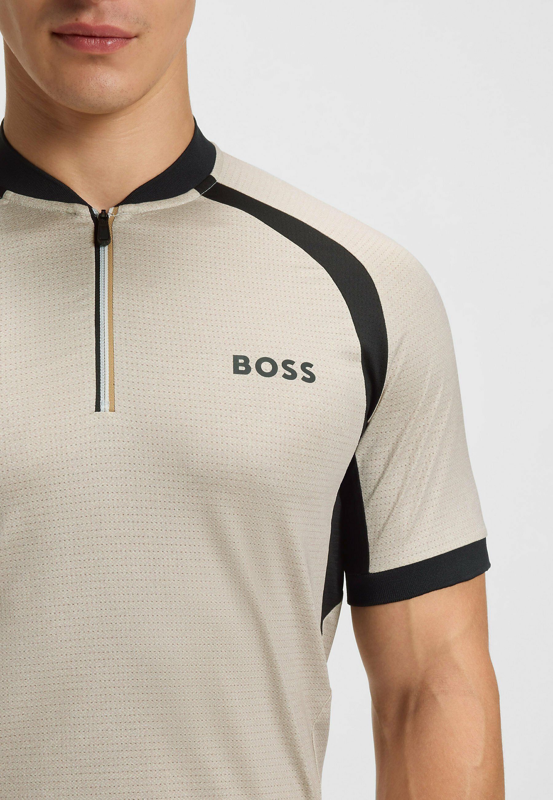 BOSS MATCHBALL - Polo marškinėliai - atviri balti vienuoliktukai
