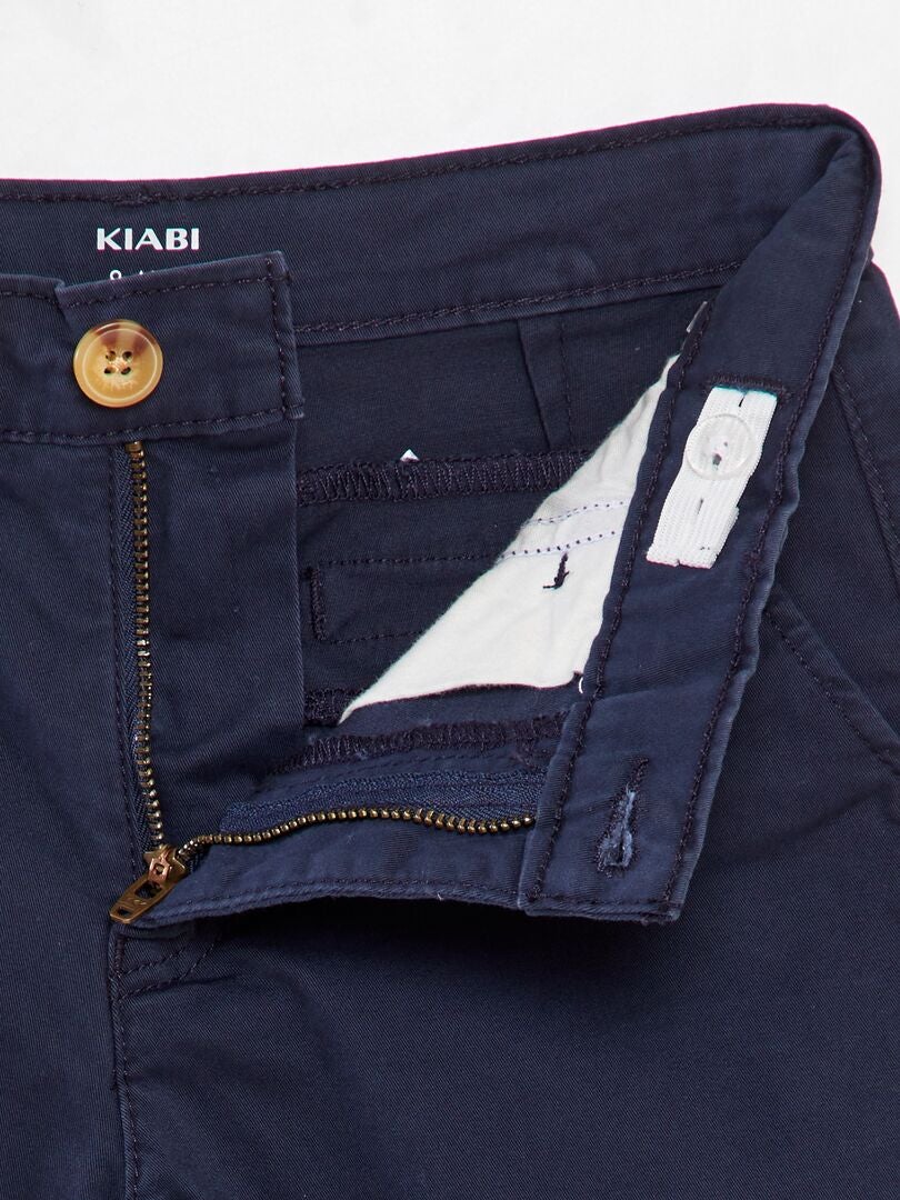 Pantalones cortos chinos - azules
