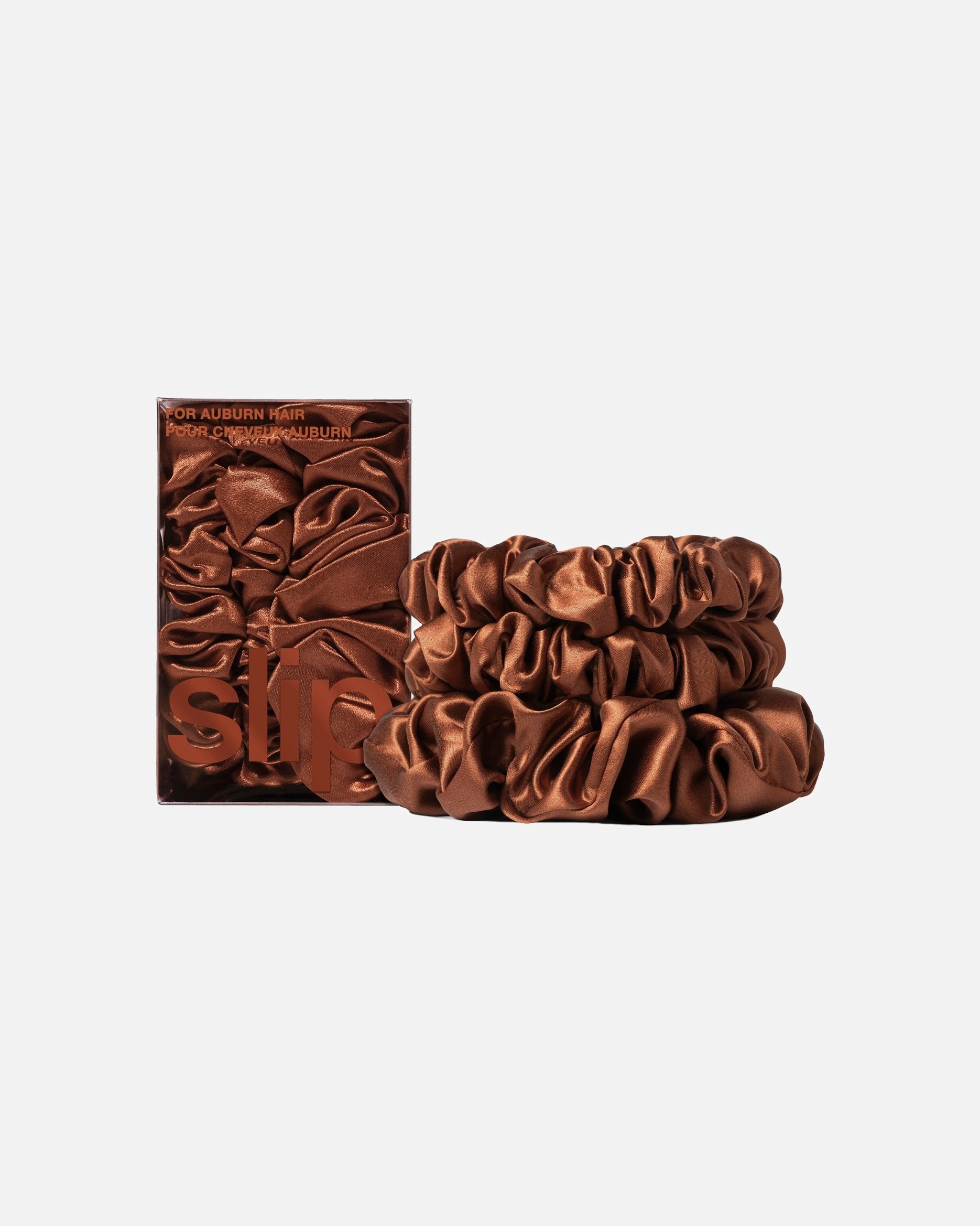 Komplet lasnih gumic iz čiste svile, različne gumice – bakrene barve – 1 kos
