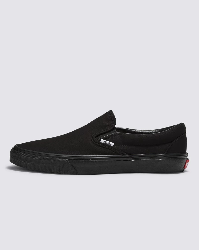 Customs Black Slip-On Wide