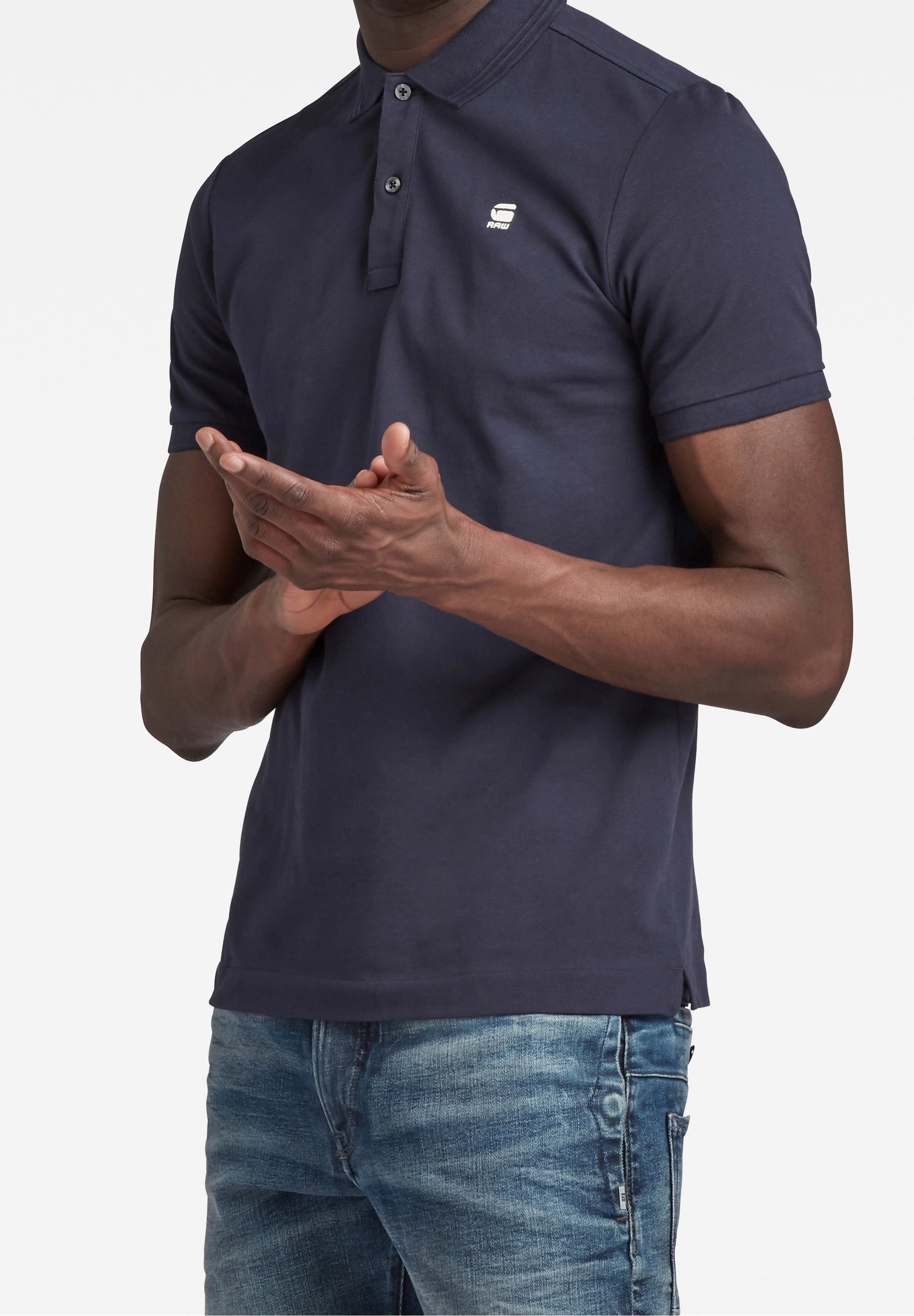 G-STAR poloshirt - donkerblauw