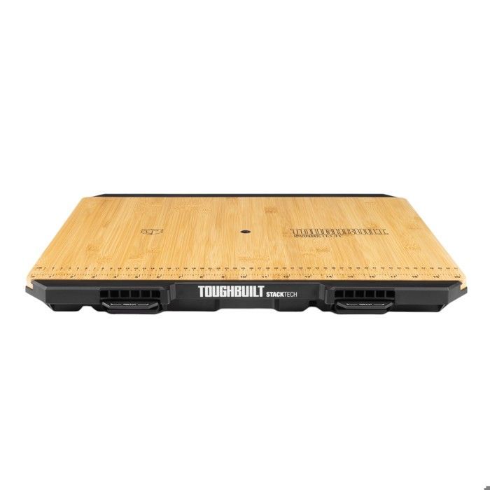 Encimera de bambú - TOUGHBUILT - TB-B1-A-10 - Indicador de medidas - 52,58 x 41,15 x 4,6 cm