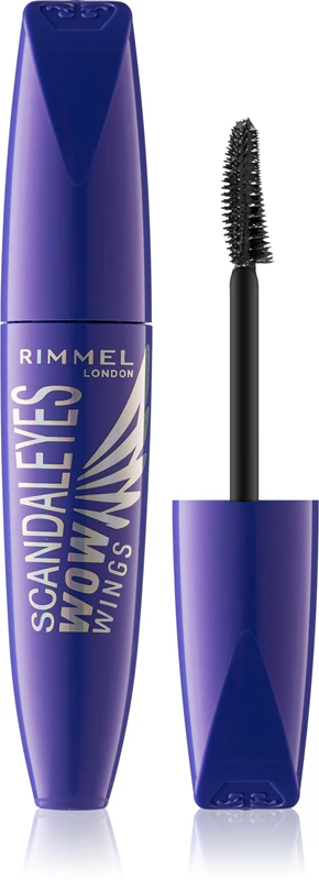 Máscara Rimmel ScandalEyes WOW Wings que curva e dá volume.