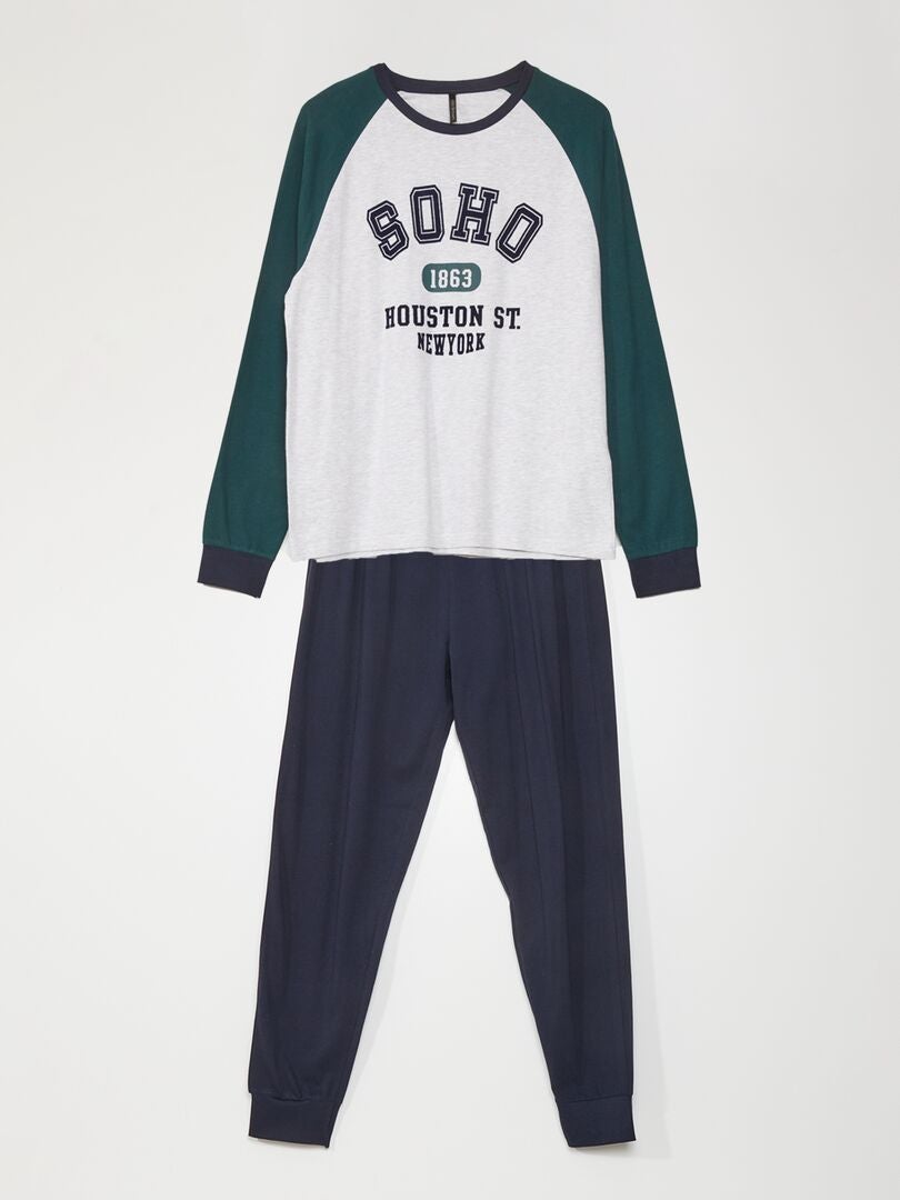 Jersey pyjama - 2-delig - GROEN