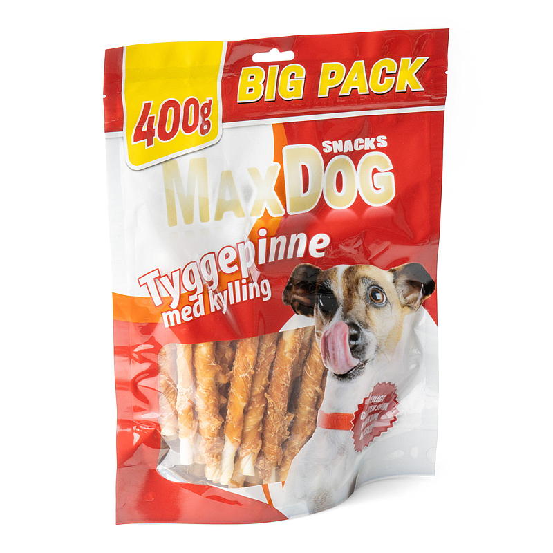MaxDog Tyggepinner 400 g/kylling, MaxDog