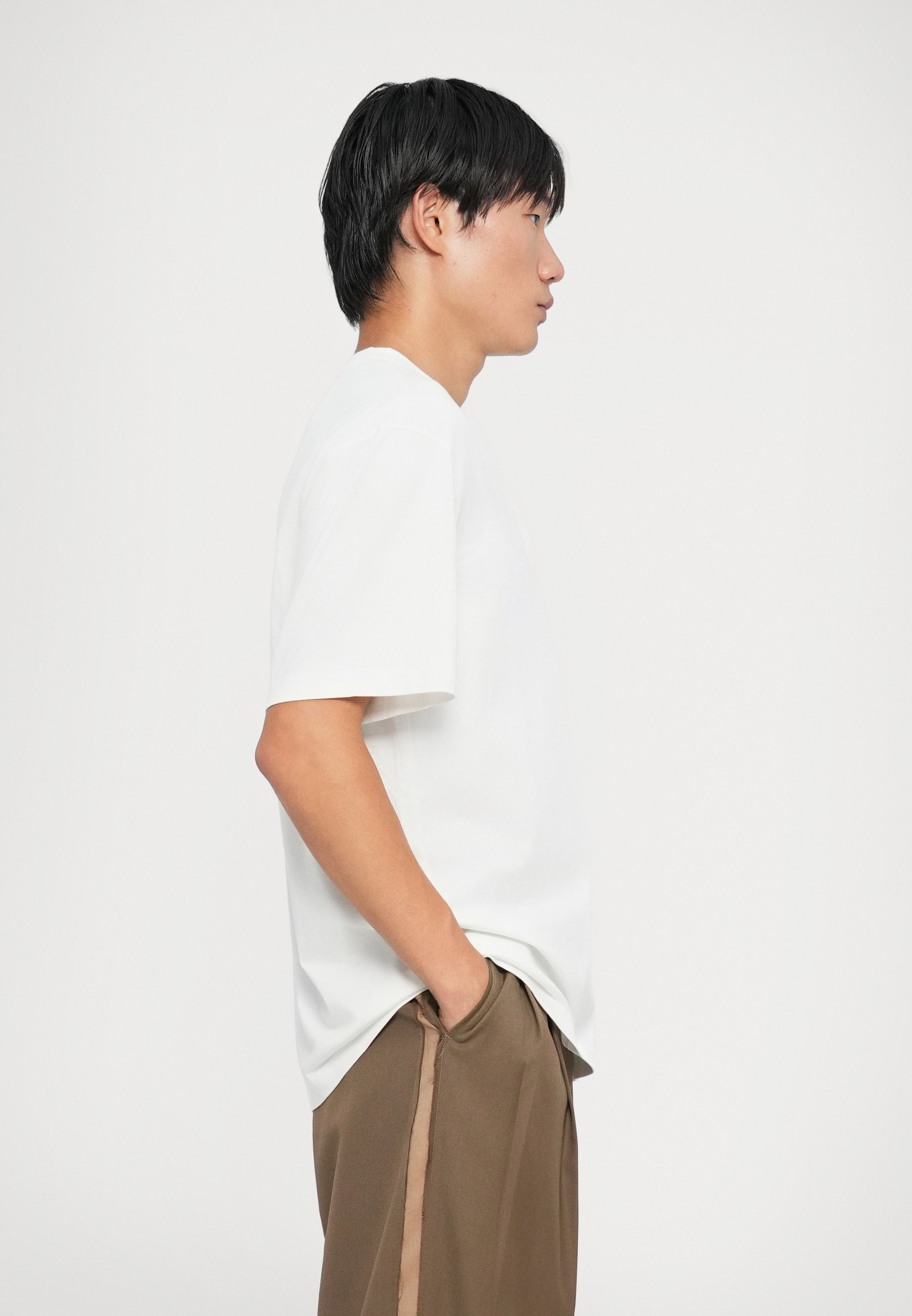 Feng Chen Wang DECONSTRUCTED TEE - Základné tričko - biele