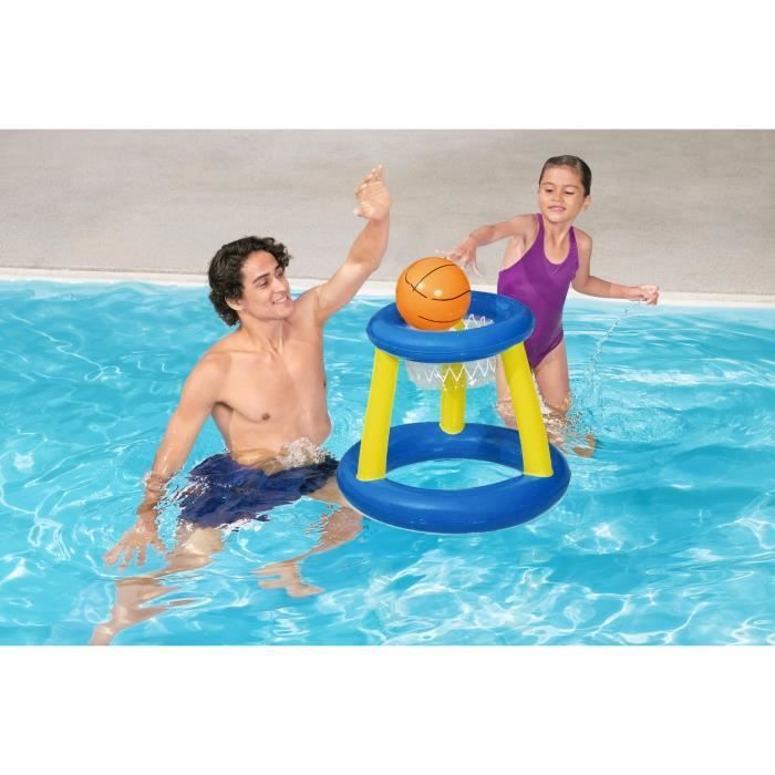 Pool Game Floating Basketball Hoop - BESTWAY - 52418 - Ball, 3 rings, 61 cm diameter