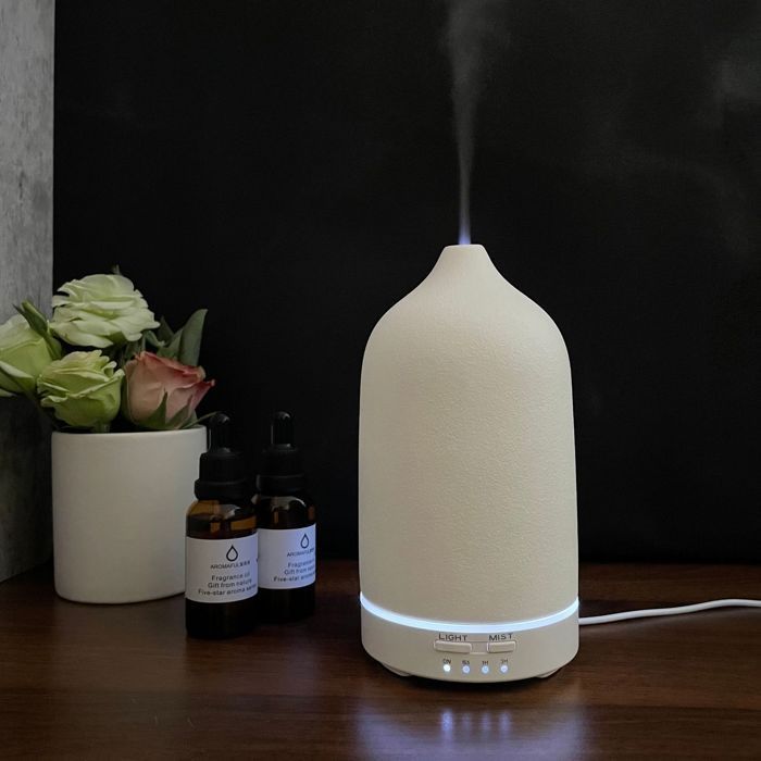 Máquina de aromaterapia de cerámica multicolor, máquina de aromas para aceites esenciales, humidificador doméstico, difusor para hoteles.