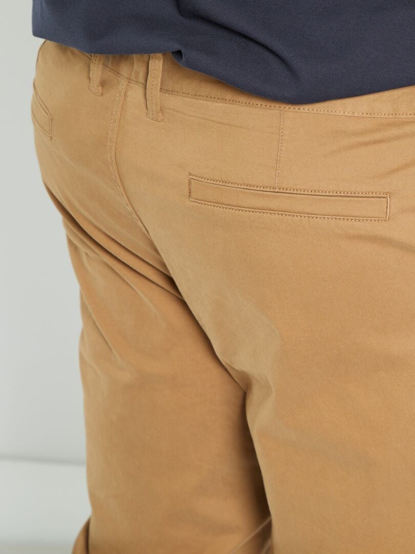 Nauwe chino broek maat L34 - bruin