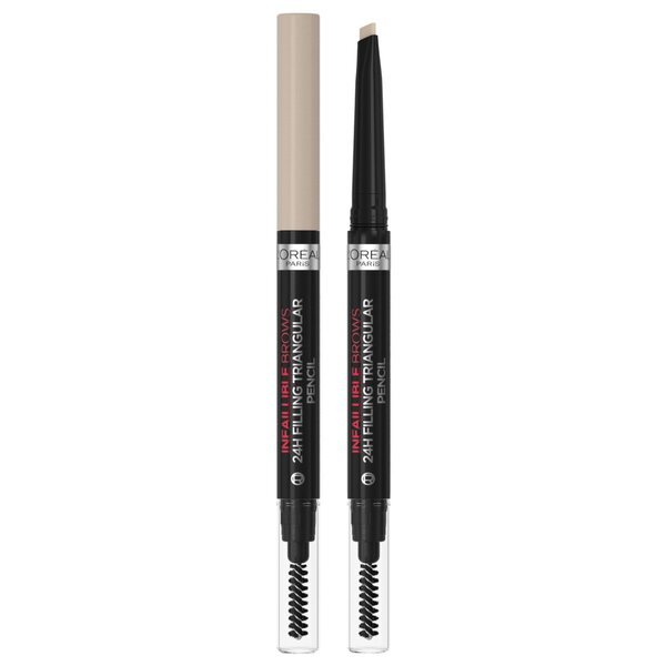 L'Oréal Paris Infaillible 24H olovka za obrve trouglastog oblika, nijansa 8.0 svijetlo hladno plava, 1 ml