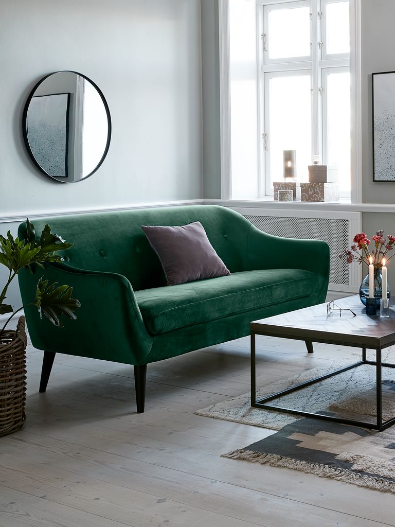 EGEDAL EGEDAL 2,5 vietos aksominė žalios spalvos sofa