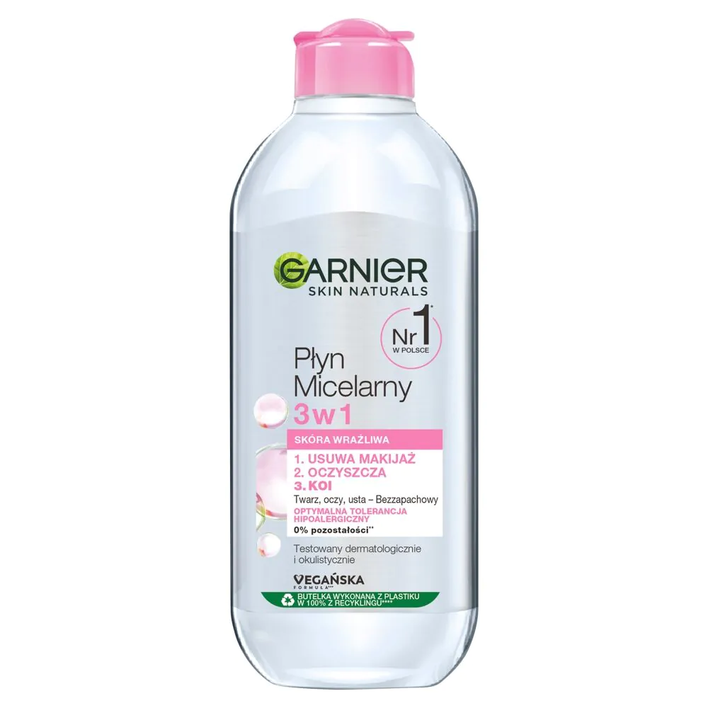 Garnier Skin Naturals Płyn micelarny do skóry wrażliwej 3w1