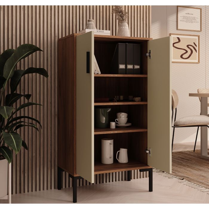 Aparador bajo - DISEÑO DE MUEBLES - Lander L17 - 2 puertas - Melamina - Multicolor