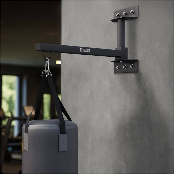 Foldable wall mount for punching bag