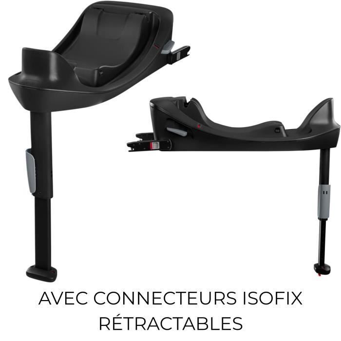 Silla de coche Aton B2 i-Size CBX de Cybex - De 45 a 87 cm - Desde el nacimiento hasta los 13 kg - Hasta los 2 años - Base One incluida - Negro volcánico