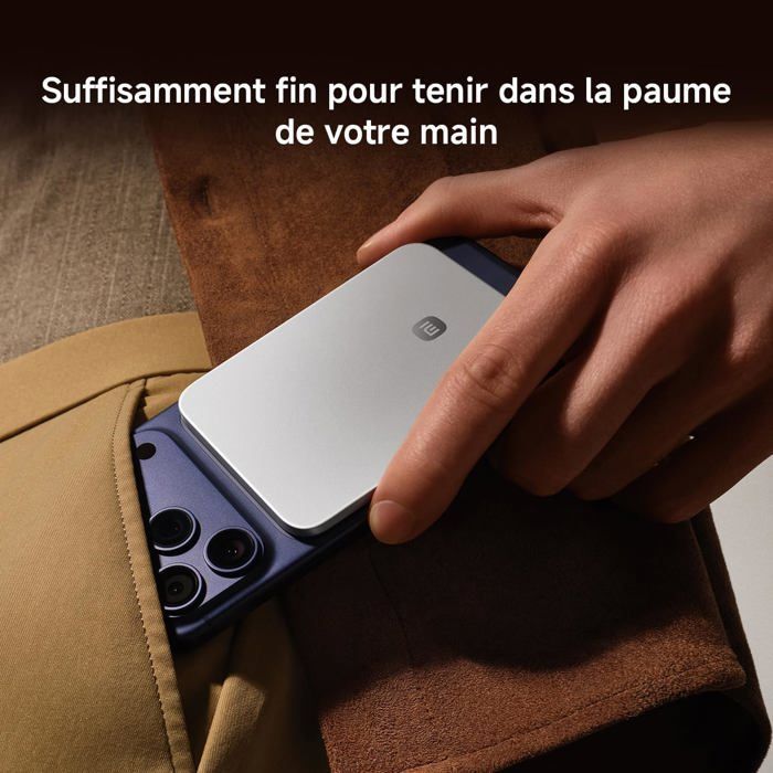 Xiaomi UltraThin Magnetic Power Bank 5000 mAh 15W Grafietzwart | Cadeaus: 3A USB-C naar C-kabel, Type-C oordopjes, beperkte voorraad