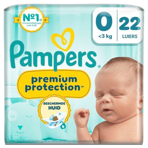 Pampers Premium Protection pelene veličine 0 (<3 kg), 22 komada