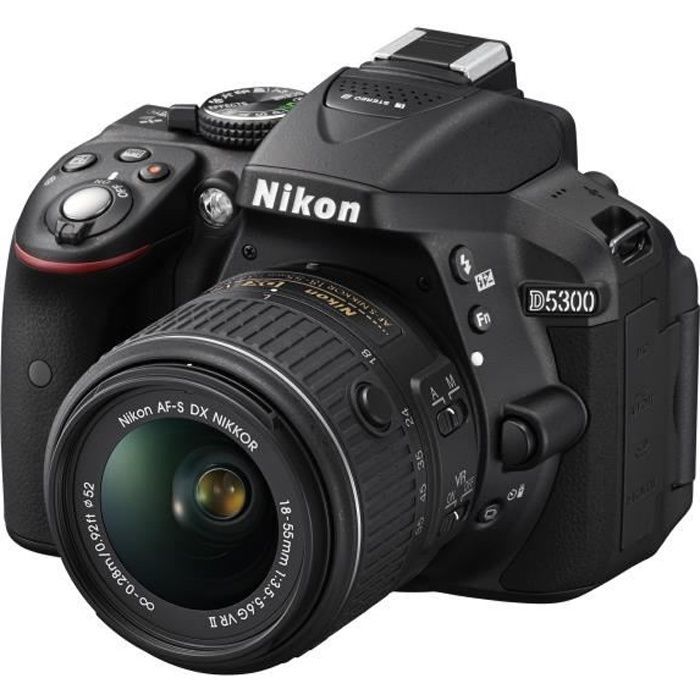 Nikon D5300 digitale spiegelreflexcamera + 18-55mm VR II-objectief - Zwart