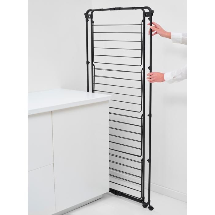 Secador de torre Brabantia HangOn, 30 metros - Negro mate