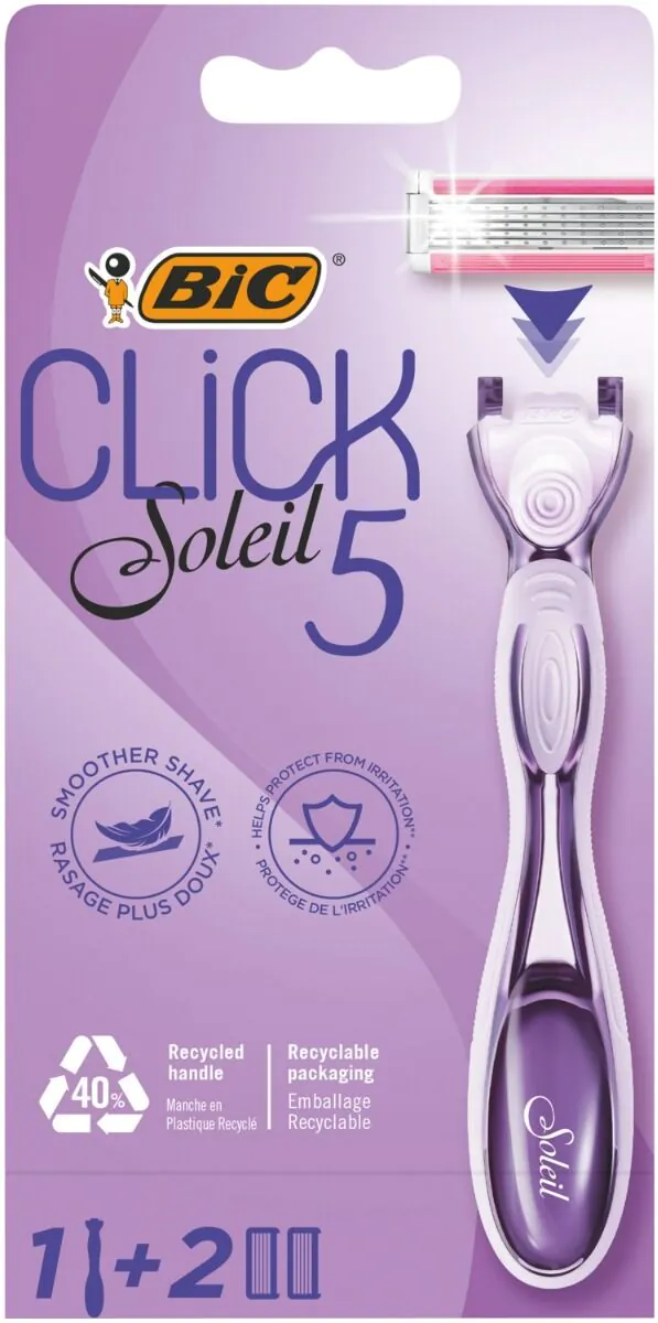 Bic Soleil Click Blister Maszynka do golenia + 2 ostrza