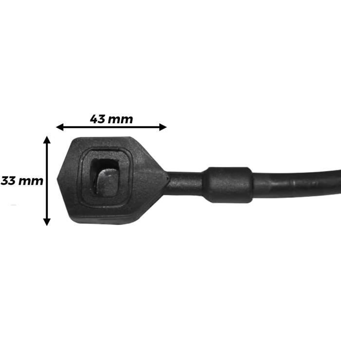 Lot de 2 durites de retour LHM pour suspension hydraulique et collier de fixation compatible Citroën Xantia C5 XM 96050399 96127591
